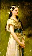 Jules Joseph Lefebvre Portrait of Julia Foster Ward oil